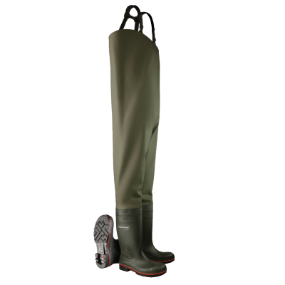 Dunlop Acifort Heavy Duty Chest wader full safety EU 47 UK 12