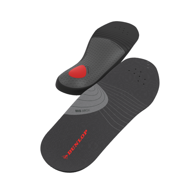 Dunlop Premium Insole with Ergonomic Support Unisex Energy Absorption 