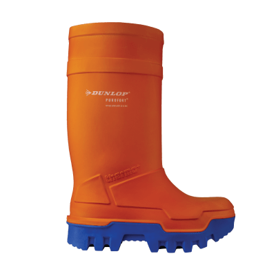 Dunlop Purofort plein de sécurité/Thermo Orange Bottes-Taille 12UK 