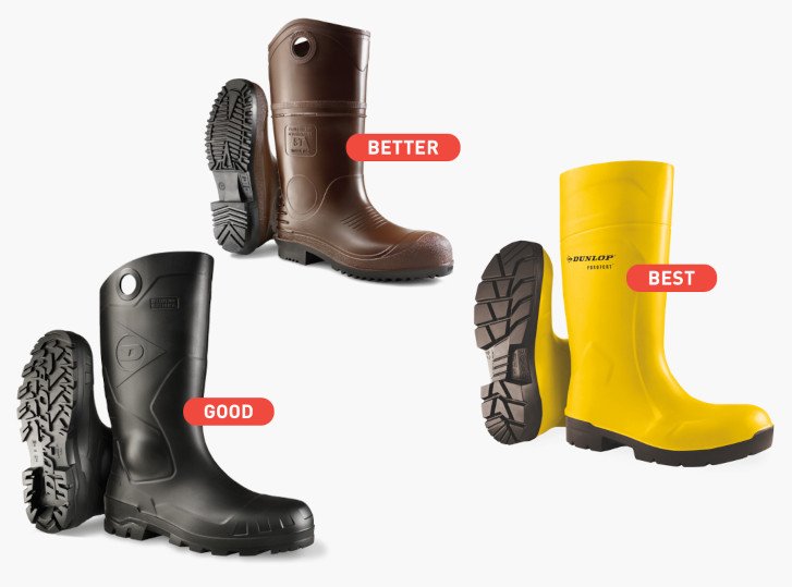 Dunlop leather boots clearance